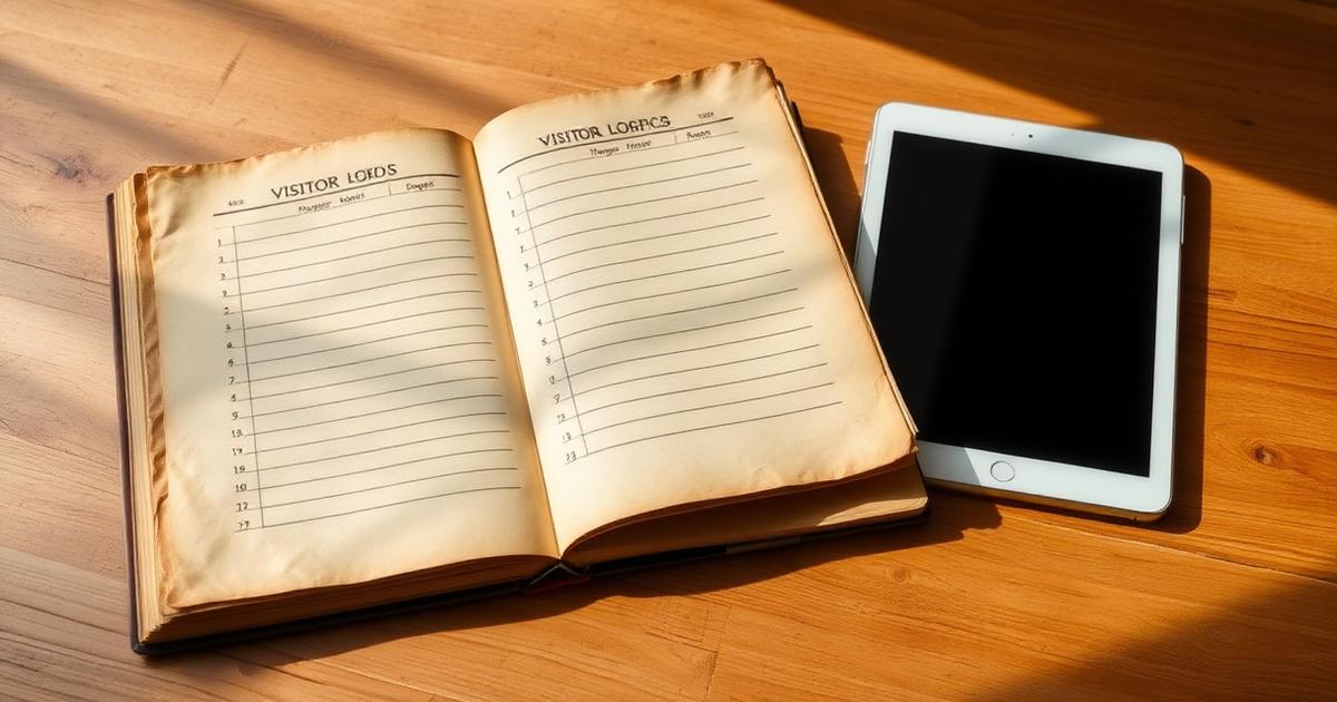 How to Replace Your Paper Visitor Log Book (Without Breaking the Front Desk)